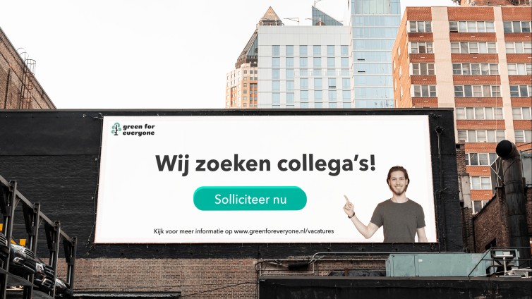 Wij zoeken collega's spandoek