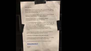 Ontslagbrief aan teammanager Job-Joris met zijn inwisselbare leven gaat viral