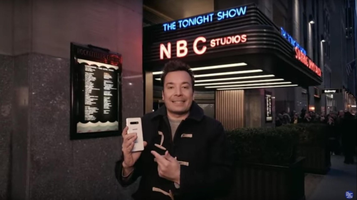 Jimmy Fallon prijst Samsung aan