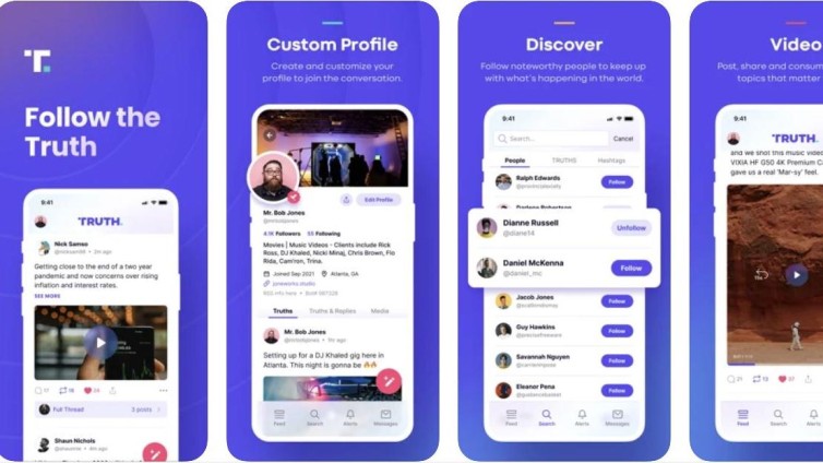Truth Social app