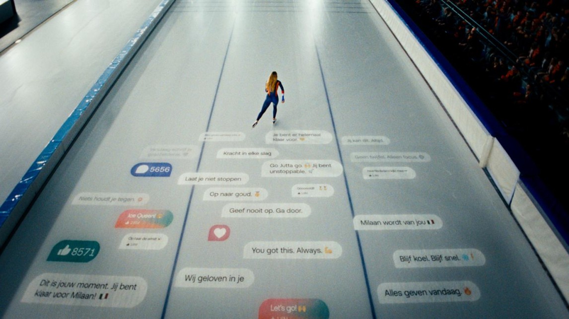 Beeld uit de campagnefilm. 