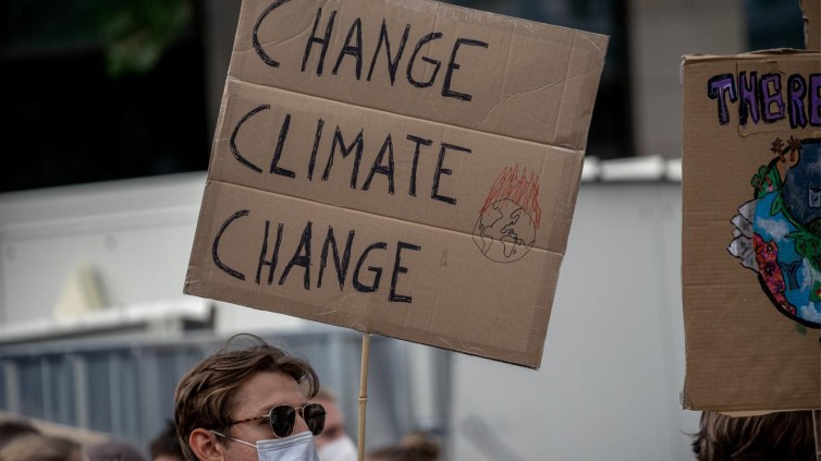 Protest tegen klimaatverandering