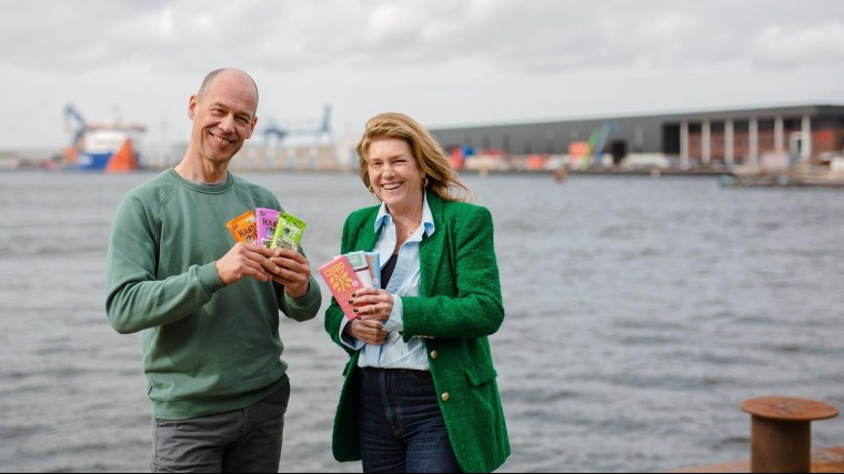 Founders Rodney Nikkels (Chocolatemakers) en Kitty Smeeten (Hands Off)