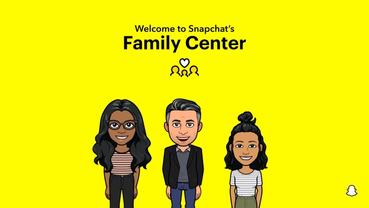 Snapchat family center