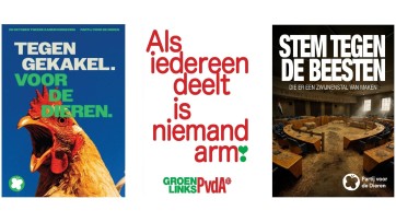 Stem op een van de 3 finalisten voor de Beste Verkiezingsposter van Nederland 