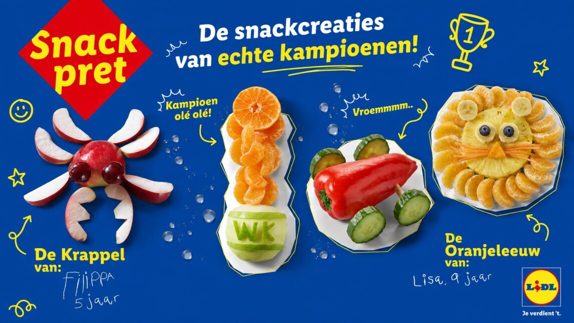 Snackpret met WK-creaties