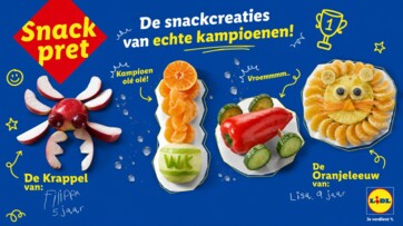 Lidl’s 'Snackpret' moet kids meer groente en fruit laten eten