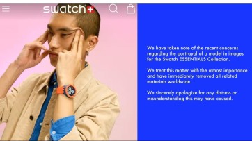 Swatch onder vuur na 'spleetoog-advertentie', biedt halfslachtig excuus aan 