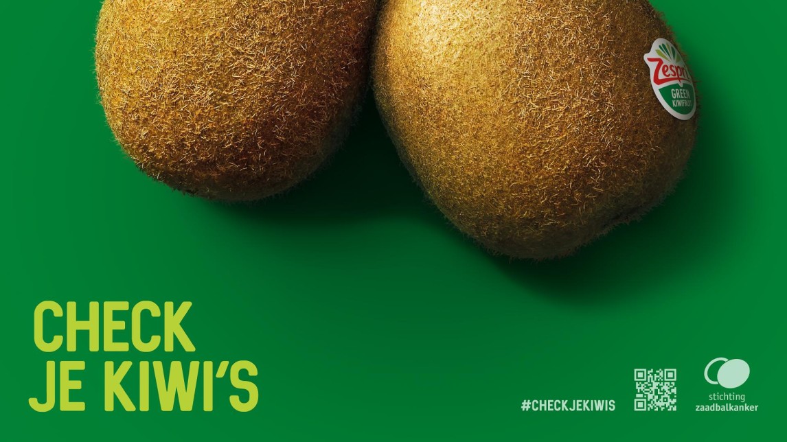 Zespri ondersteunt preventie en vroege diagnose van zaadbalkanker