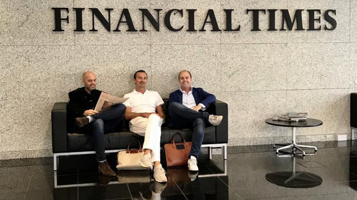 Foto: Van links naar rechts: Patrick de Laive (Founder TNW), Boris Veldhuijzen van Zanten (Founder and CEO TNW) en Robert Jan de Laive (CFO…