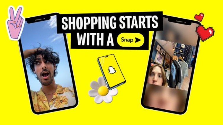 Shoppen start met een Snap