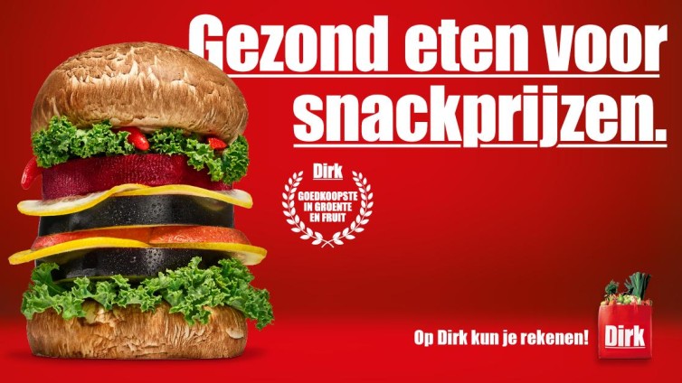 Supermarktketen Dirk biedt ‘Gezond eten voor snackprijzen’ 