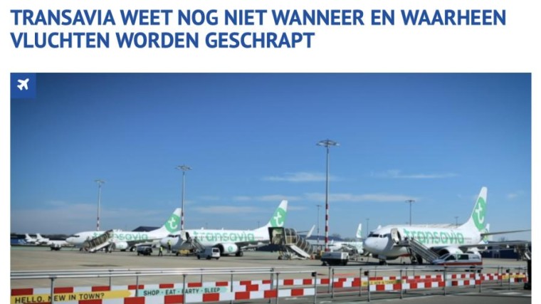 transavia schrapt vluchten