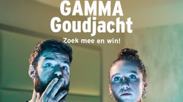 Gamma geeft een goudstaaf weg, met hulp van topschaatsers