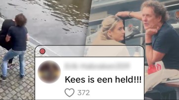Toeschouwers staan te trillen op hun benen na stunt Storytel en Kees van der Spek