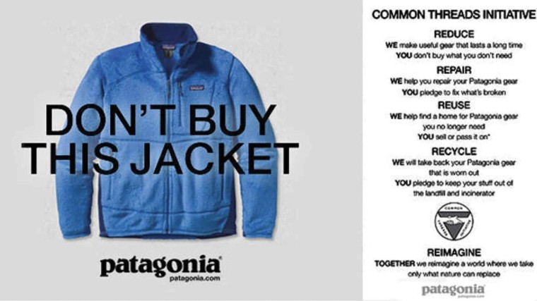 Anti-reclame van Patagonia uit 2011