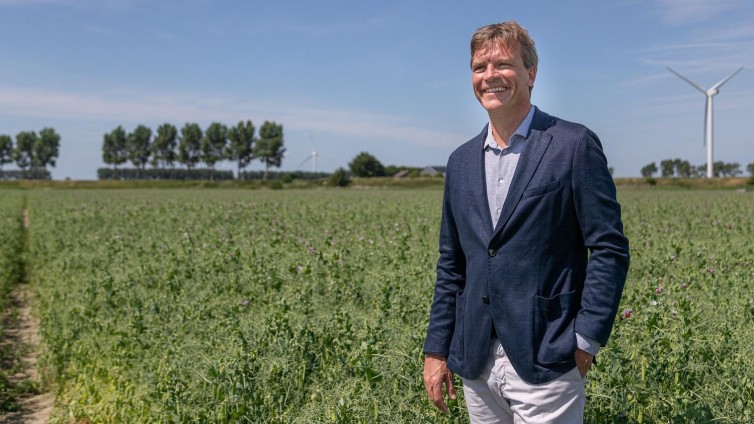 Timo Hoogeboom op de akker