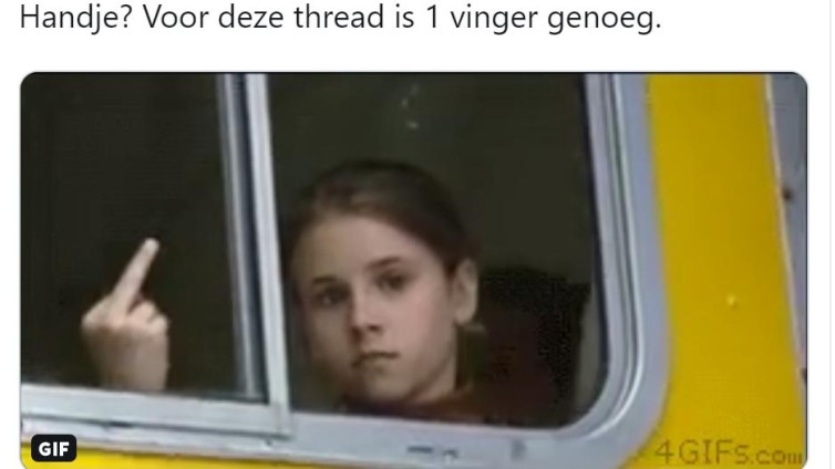 De middelvinger van PostNL