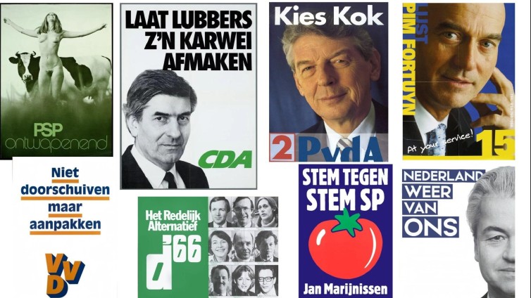 Verkiezingsposters collage