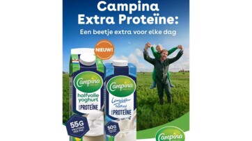 De hele innovatie van Campina Extra Proteïne is een paar gram extra eiwit. Een slap verhaal natuurlijk