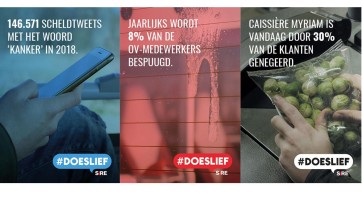 Nieuwe Sire-campagne #DOESLIEF spreekt mensen aan op onaardig gedrag