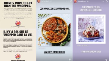 Burger King laat lokale restaurants nu gratis adverteren op z’n Instagram-account