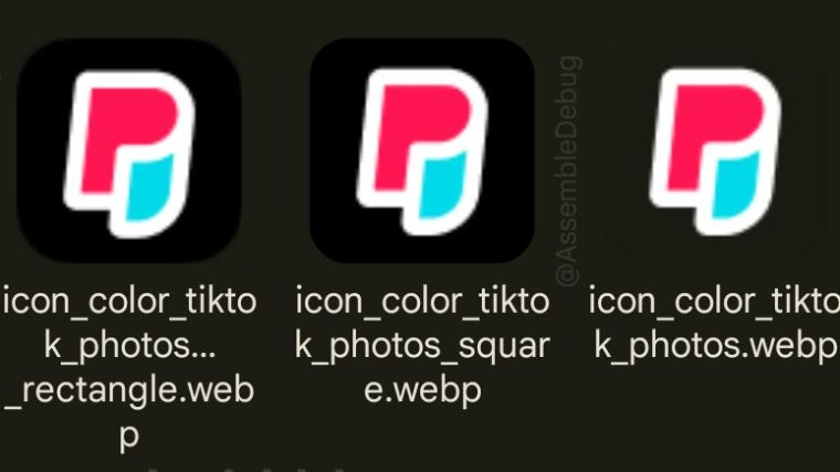 Het mogelijke nieuwe logo van TikTok Photos