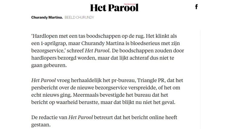 Rectificatie 2 Parool