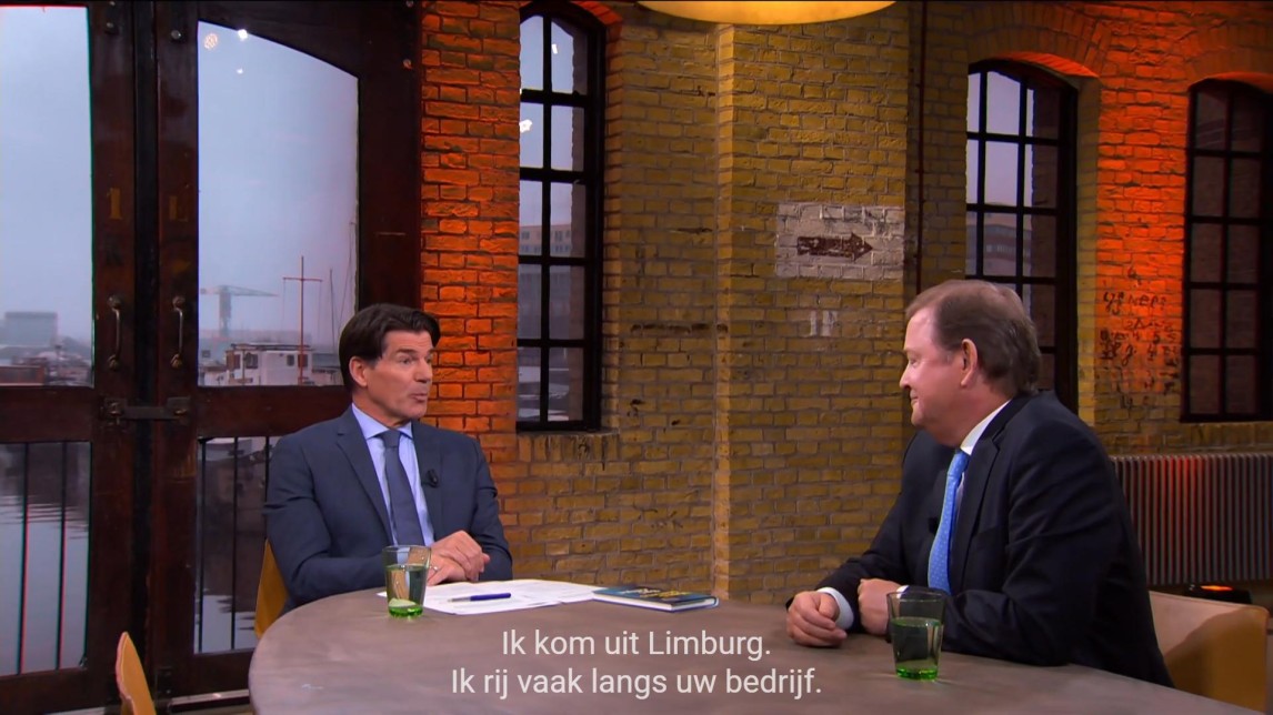 DSM-topman Feike Sijbesma bij Buitenhof in februari van dit jaar