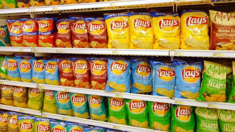 Lay's in de supermarkt