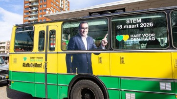 De Haagse campagne van Richard de Mos was niet te missen, een winnende strategie
