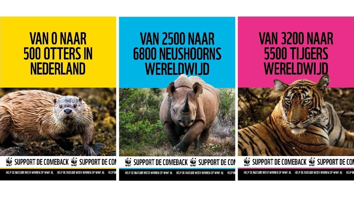 Posters uit de WWF-campagne