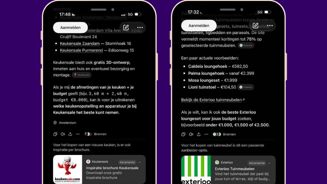 chatgpt advertenties in nederland