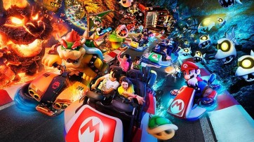 Een Super Mario Kart-achtbaan in Augmented Reality