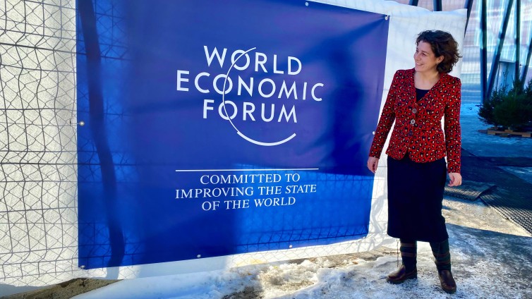 Yvonne Nassar in Davos