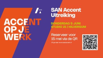 5 juni SAN Accent Uitreiking. Studio 21 Hilversum
