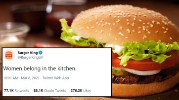 Burger King onder vuur om seksistische tweet