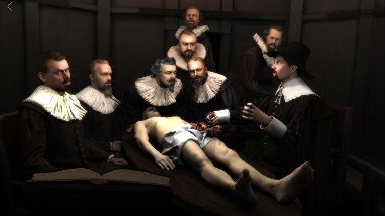 Beeld uit de Rembrandt Reality AR app van Capitola