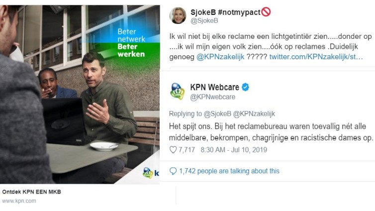 De tweet en reactie van KPN