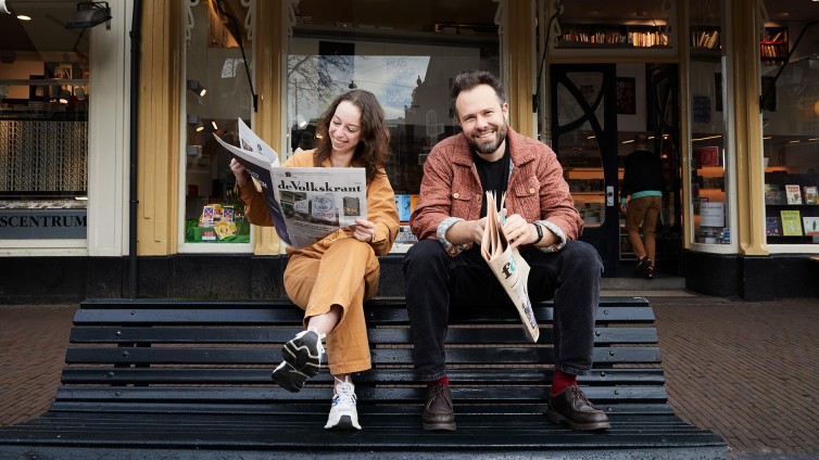 Laura Emous (l) en Samuel Levie van Food Cabinet