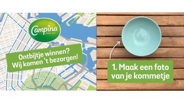 Met een kommetje aan de deur: Campina lanceert ontbijtservice via Instagram