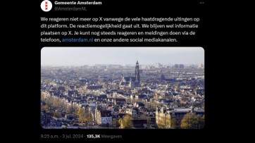 Amsterdam wil haatreacties op X onmogelijk maken, maar vergeet knopje nog om te zetten