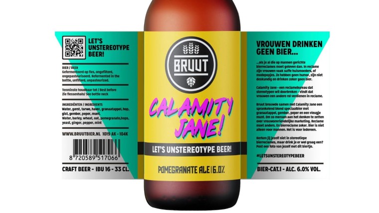 Het etiket van Calamity Jane-bier