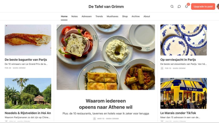 De Tafel van culinair journalist Mara Grimm