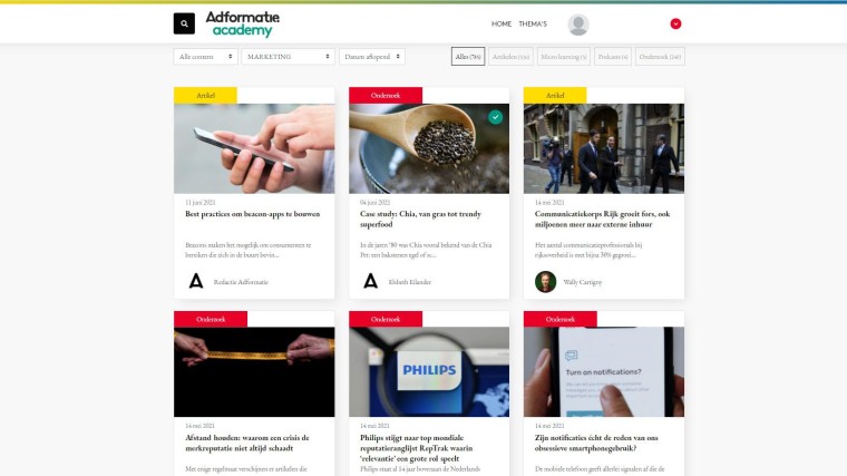 Adformatie Academy - marketing topics