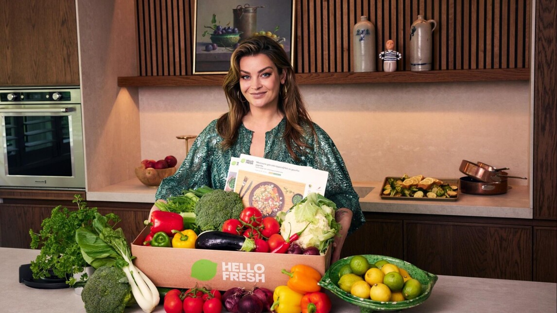 Miljuschka Witzenhausen maakt reclame voor HelloFresh