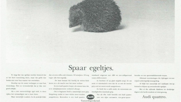 Advertentie Audi Quattro (1994)