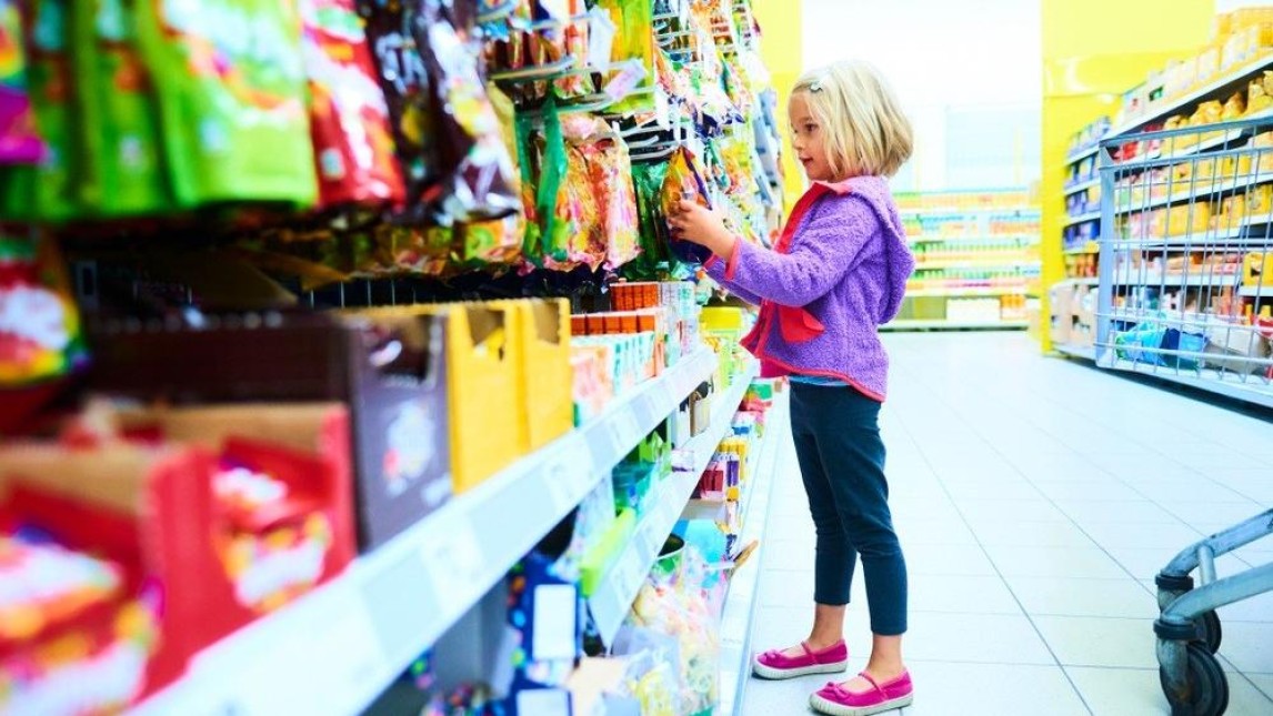 Snoep in de supermarkt