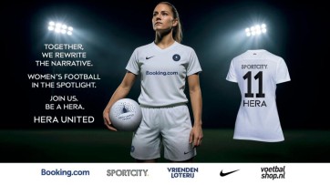 Booking.com, Nike en SportCity nieuwe partners van vrouwenvoetbalclub Hera United
