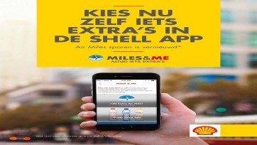 Shell laat Air Miles-spaarders kiezen met Miles &Me